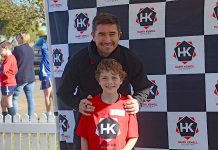 Soccer star visits Blue Lake city