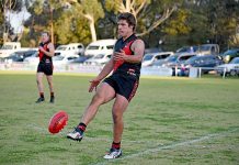 Footballers in the zone