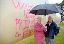 Vandals damage Millicent property