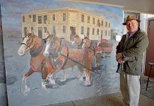 Artist makes mark on city