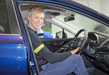 World champion cruises into town