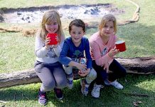 Students enjoy camp out event