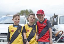 Supporters on the sidelines