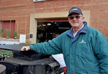 Farming machine takes off