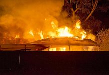 Residents escape fierce house fire