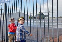 Army choppers land at airport