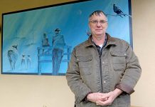 Farm-themed artwork installed