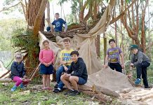 Cubby creations connect youth to nature