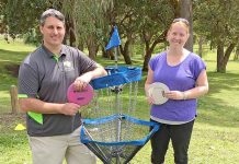 Disc golf spins into action