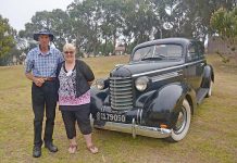 Classic cars displayed