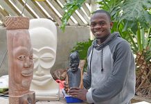 Congolese refugee joins with local artists for art exhibition