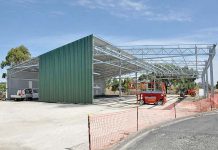 City reuse facility under construction