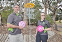Disc Golf support teed up
