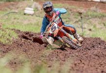 Motorsport: Gibbs slides off mountain