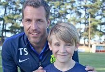 International soccer star visits