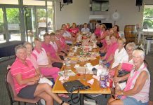 Golf: Course awash with pink