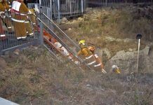 Teen trapped in cave