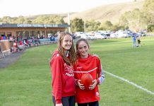 Football and netball action at Casterton