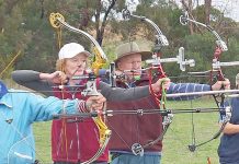 Spouses dominate outdoor round