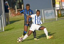 2018 Limestone Coast Football Association Belgiorno Cup grand final action shots