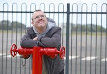 Leap from above to mark 40th birthday