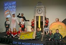 Students clock on for story time