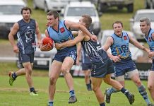 Footballers in the zone