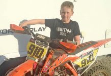 Motocross star on the rise