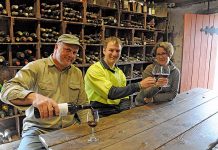 Red wine celebration countdown