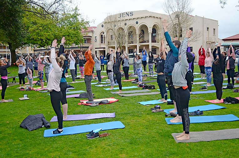 ‘Yogis’ stretch minds for charity