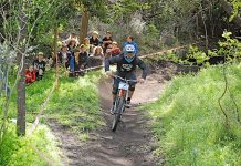 Downhill riders find right line