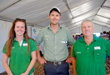 Grain leaders inspect trial crops