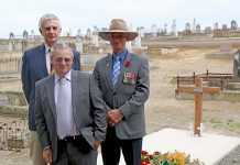 Soldiers honoured as graves blessed