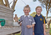 Natures play equipment enhances school yard