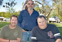 Christian men gather for breakfast meeting