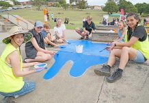 Community day boosts park image April Stella Cohen Cailee Vaughn Indee And Charlene TBW Newsgroup