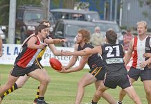 Hawks rain on Nangwarry’s parade in second round of MSEFL Brn Weaver April 13 TBW Newsgroup