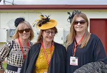 Punters flock to Penola Kathy Sporer, Kathy Foster And Justine Brown TBW Newsgroup