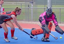 Cavaliers crush Naracoorte, while Cavs/Port stamp authority Round 2 Div 2 Women Cavaliers Isabelle Ladner And Naracoorte Goaliekeeper Chelsea Meulders TBW Newsgroup