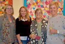 Millicent in spin for Geltwood Festival launch Sue Ricketts, Amber May, Julie Ricketts And Tanya Payne TBW Newsgroup