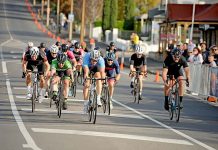 Former national track cyclist wins 100 Mile Classic with sprint to the finish 100 Mile Win Tim Oshannessey Tbj 0622 TBW Newsgroup
