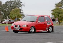 Damp course makes for tight motorkhana racing at saleyards Bradley Harryweb TBW Newsgroup