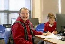 Students swap pens and paper for computers in national assessment Kaydence And Cohen Naplan (2) TBW Newsgroup
