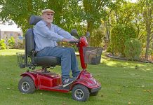 Penola Lions roll out mobility scooter initative Mike Matuschka TBW Newsgroup