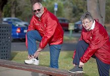 Fitness groups help combat heart disease with Blue Lake walks Peter And Caroline (2) TBW Newsgroup