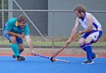 Redbacks issue deadly bite in round five West Veteran Andrew Widdison Goes To The Left Hand In Attempting To Gain Possession From Redbacks Chris Muller In Division 2 Men TBW Newsgroup