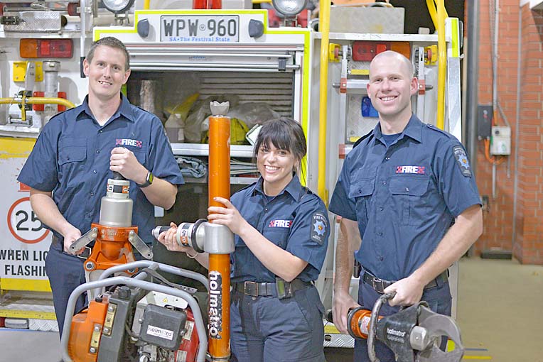 Firefighting trio experiences real-life rescue just days after qualification