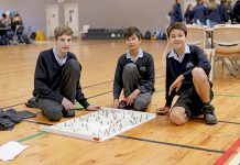 Challenge encourages students to explore science and engineering work pathways Ethan Hopgood, Matthew Leadbetter, Campbell Fox TBW Newsgroup
