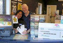 Mount Gambier mystery millionaire collects win Malcom And Gina Domaschenz TBW Newsgroup