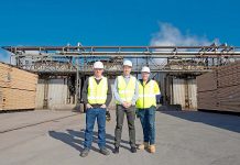 OneFortyOne sawmill upgrades continue to shape timber sector Paul Hartung, Cameron Macdonald And Nigel Boyd TBW Newsgroup